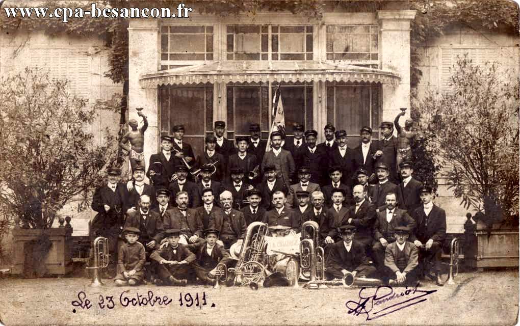 BESANÇON - St Ferjeux - Orchestre La Concorde - Le 23 octobre 1911.